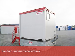 Sanitair unit met fecaliëntank